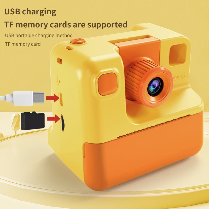 KGG Student Multifunctional Printing Camera, 1 Count 1080P HD Digital Camera, Paper Printing Camera, Instant Imaging Camera with Accessories