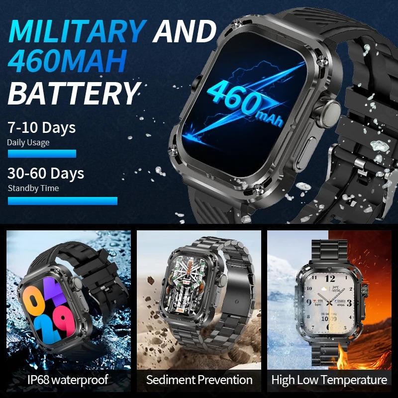 New GPS track smart watch for Xiaomi Huawei Compass 460mAh large battery sport watches NFC 2.1 