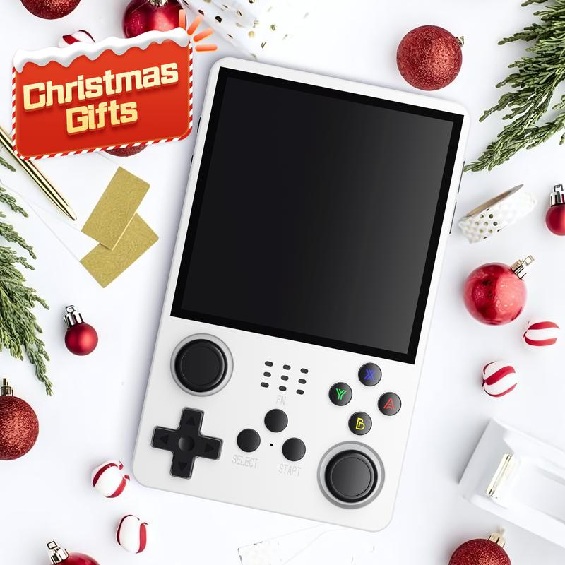 R36S Retro Handheld Game Console with 128G Built-in 20000+ Classic Games, Open Source Linux System 3.5 Inch IPS Screen Portable Pocket Video Player Christmas Gifts for kids