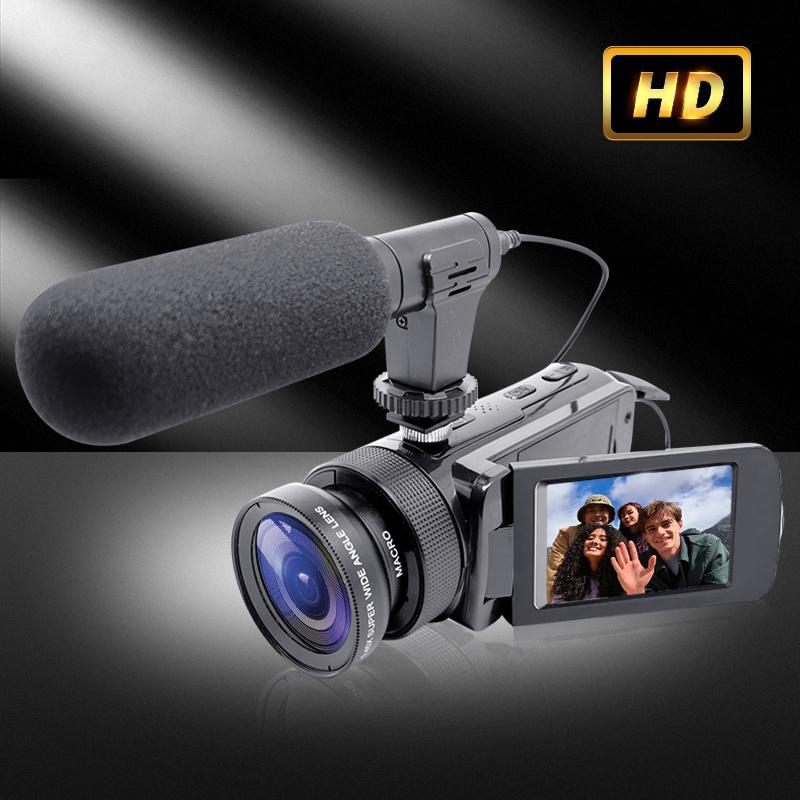 Newest model Portable camera with 32G memory card, 16 megapixel HD microphone, 16x digital zoom, rechargeable camera, recording life by flipping the screen 270 degrees. Suitable for outdoor camping, travel, family daily life photography and video.