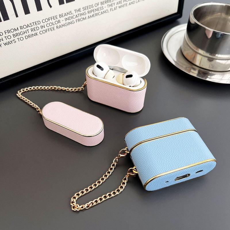 Elegant Bag Design Earphone Case, 1 Count PU Leather Earphone Protective Cover, Fashion Earphone Case for AirPods Pro