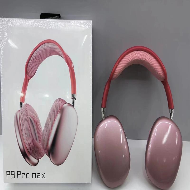 P9Pro Max active noise cancelling earphones Wireless Bluetooth earbuds Overear foldable Sports earphones Long standby foldable sports upper ear built-in microphone Audio earphones electronic folding