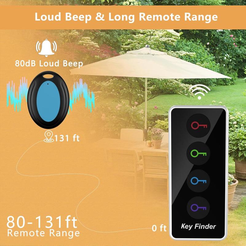 Key Finder, 1 Set Key Finder with 4 Counts Signal Receiver, Party Gift for Elder, Party Favors for Longer, Party Supplies, 2 Aaa Batteries Required