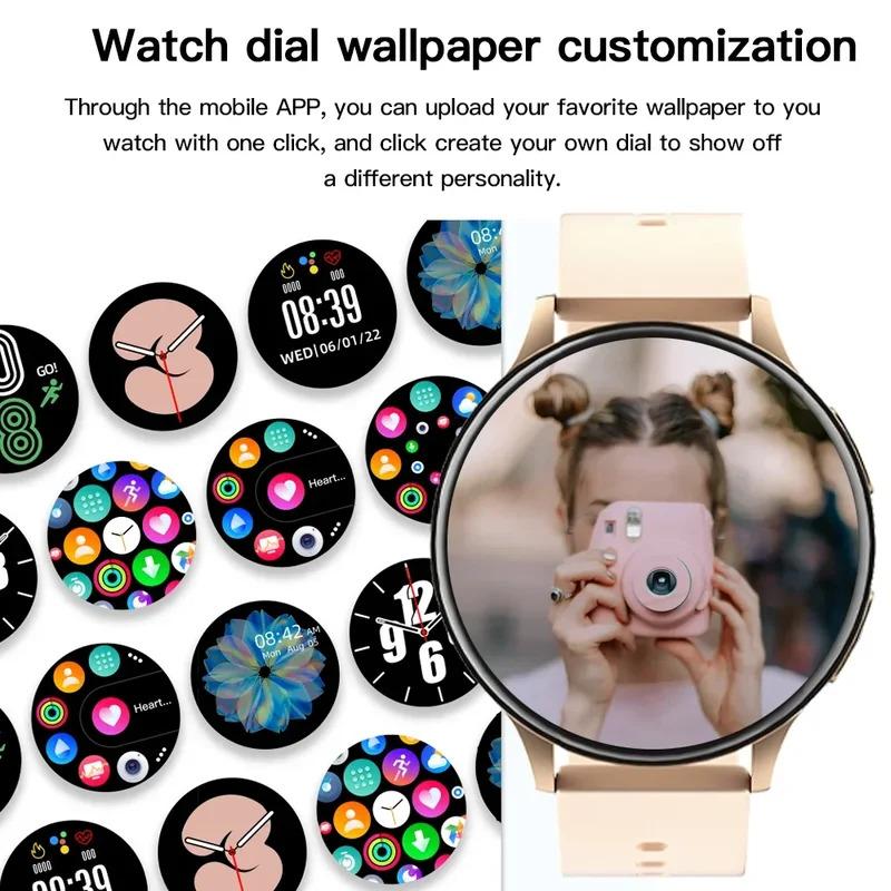 New Women Bluetooth Call Smart Watch HeartRate Blood Pressure Monitoring Smartwatches IP67 Waterproof Men Smartwatch+Box