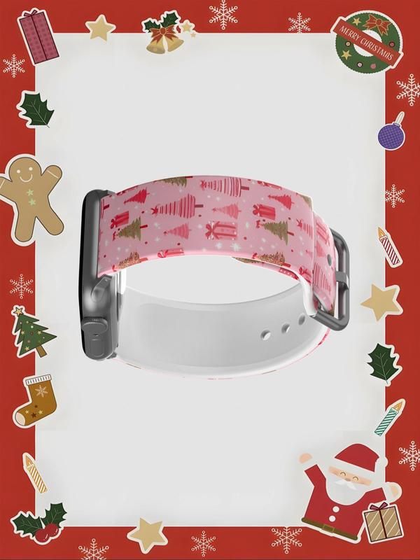 Cute Christmas Themed Watch Band, Soft Elastic Breathable Comfortable Replacement Watch Band for Apple Watch Ultra Series SE 9 8 7 6 5 4 3 2 1, Smart Watch Accessories