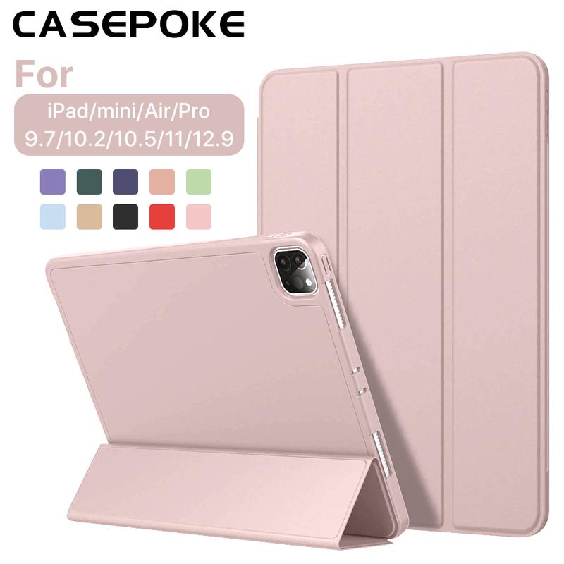 For iPad 5 6 7 8 9 10th Generation Case Funda Accessories For iPad Air 1 2 3 4 5 Pro 12.9 Pro 11 Mini 6 Protective Cover