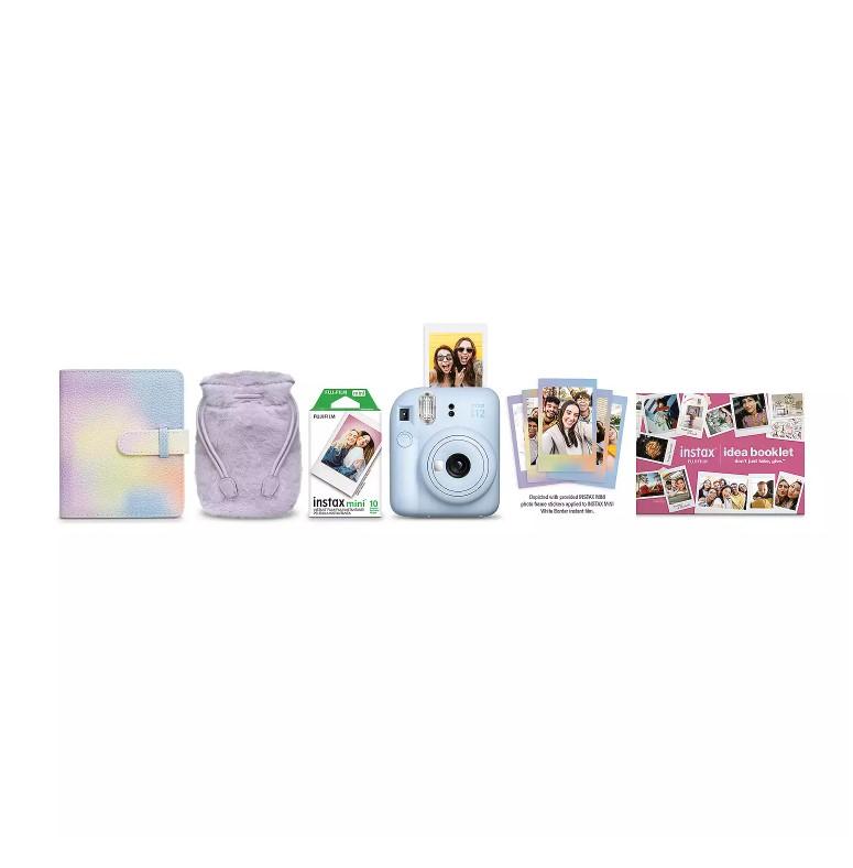 FujiFilm Mini 12 Instant Camera Pastel Blue Holiday Bundle