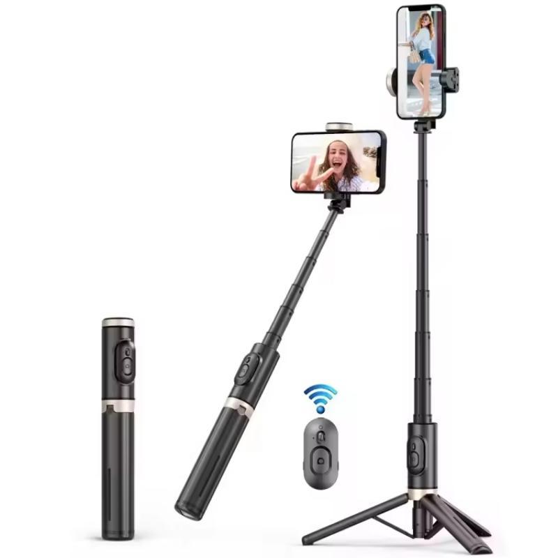 Foldable Wireless Selfie Stick, 1 Count Bluetooth-compatible Selfie Stick with Remote Control, Portable Tripod for Live Photograph