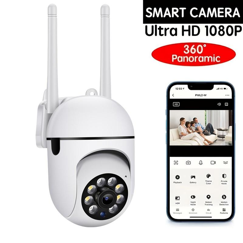 1pc Camera with Full Color Night Vision Wireless 1080p HD Indoor Outdoor Camera 2-Way Audio Wireless Security Camera Pan Tilt Zoom 2.4G Wi-Fi Smart Home Security Camera with Motion Tracking for Babies, Elderly and Pets