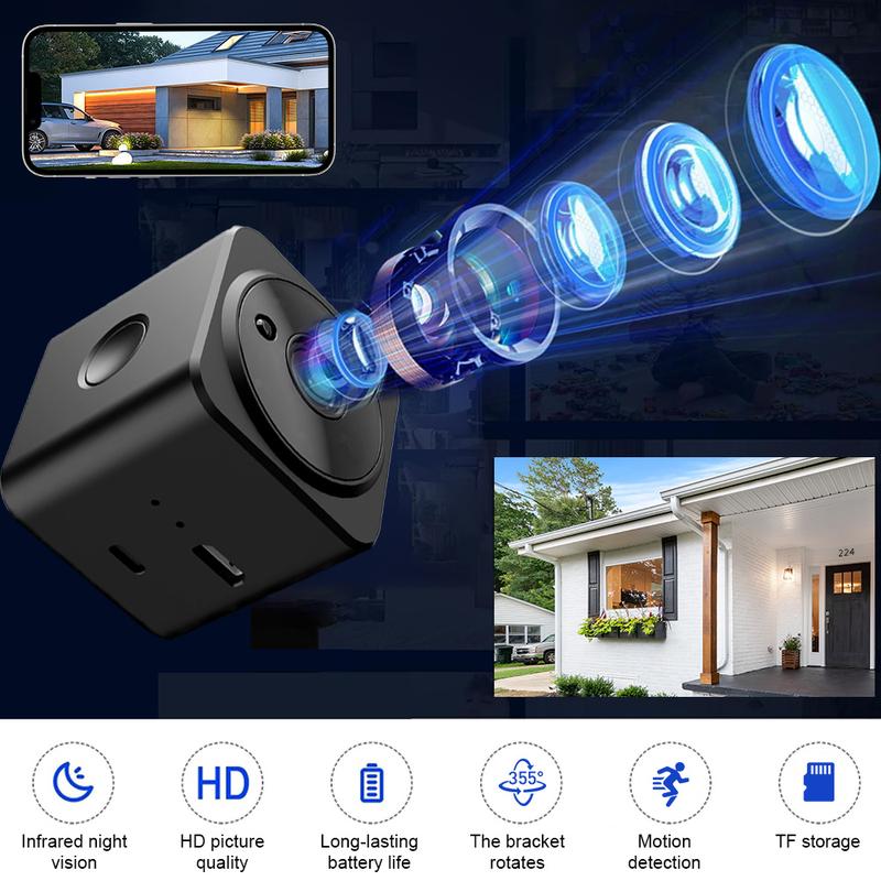 HD WiFi Mini Camera Dual Voice Intercom Remote Night Vision DV Security Cameras Audio Recorder Magnetic Attraction Cam