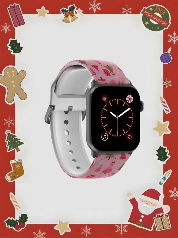 Cute Christmas Themed Watch Band, Soft Elastic Breathable Comfortable Replacement Watch Band for Apple Watch Ultra Series SE 9 8 7 6 5 4 3 2 1, Smart Watch Accessories