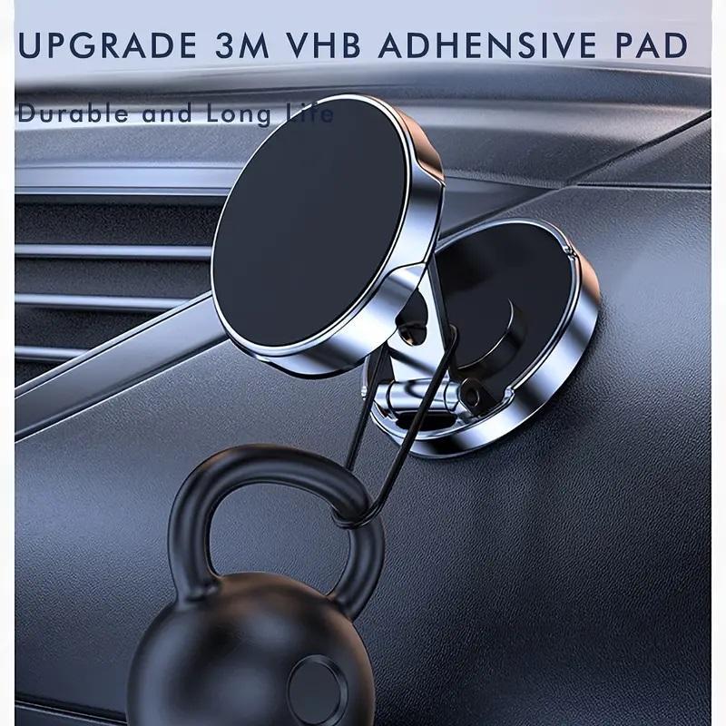 Magnetic Car Phone Holder, 360° Rotatable Foldable Car Phone Holder, Multifunctional Car Interior Accessories for iPhone & All Smartphone