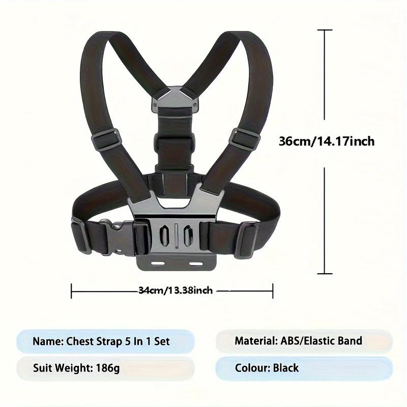 Chest Strap Cell Phone Holder, 1pc Adjustable Cell Phone Chest Strap Holder, Outdoor Riding Chest Strap Holder, First View Shooting Accessory For Skiing, Riding, Boating, Hunting, Sports