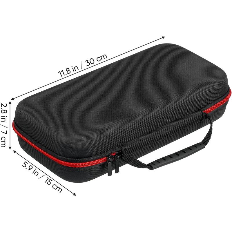 Microphone Case: Portable Microphone Storage Box Case Hard EVA Cover Microphone Carrying Bag Dual Handheld Mic Case Shockproof Microphone Case with Zipper Hard Travel Case