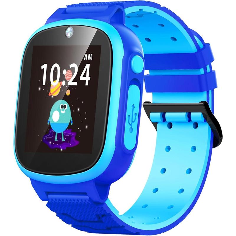 Kids Watch Gift for Boys Ages 8-10 Smart Watches HD Touch Screen with 20 Puzzle Games Camera Video Music Alarm Calculator, Birthday Toys for 4 5 6 7 8 9 10 Year Old(Blue)