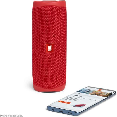 JBL FLIP 5 Portable Bluetooth Speaker - Waterproof & Durable, Red Audio Device