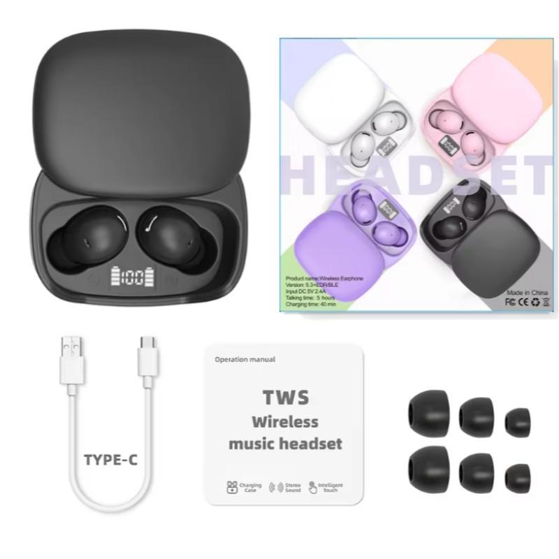 Wireless Earphones, TWS Wireless 5.3 Earphone with LED Display, 3D Stereo Long Lasting Bluetooth-compatible Earphones for Mobile Phone