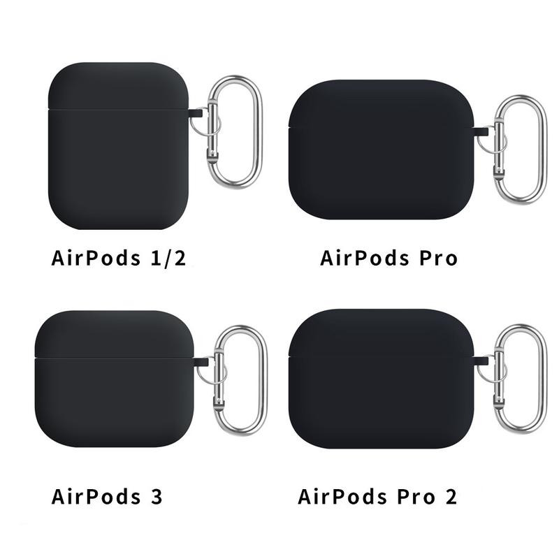 Airpods Case 2&1 Soft Silicone Protective Cover for AirPods 3 Pro Pro2 with Keychain Shockproof for Women