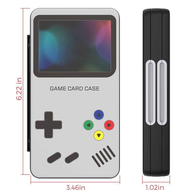 HEIYING Switch Game Card Case for Nintendo Switch&Switch OLED,Customized Pattern Switch Lite Game Card Storage Box with 48 Game Card Slots and 24 Micro SD Card Slots.