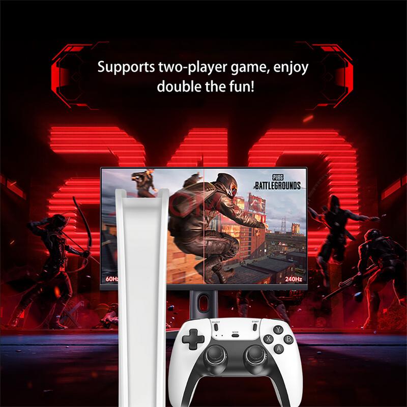 Salange M8 4K Pro Game Stick 64G 30000+ Video Game Console 2.4G Double Wireless Controller 4K Retro Game TV Stick Retro Classic Games