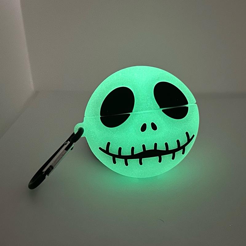 Glow in style with the skeleton face silicone case for Air pod pro