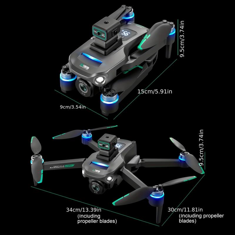 S159 Drone, Dual Cameras, GPS Positioning, Obstacle Avoidance, 5.9-Inch Screen