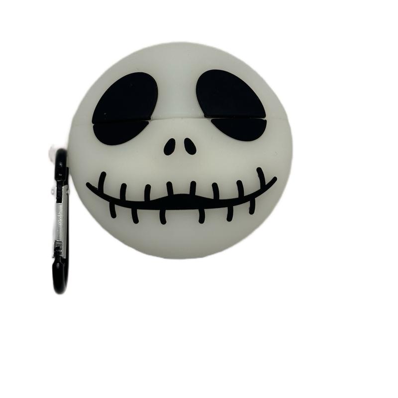 Glow in style with the skeleton face silicone case for Air pod pro