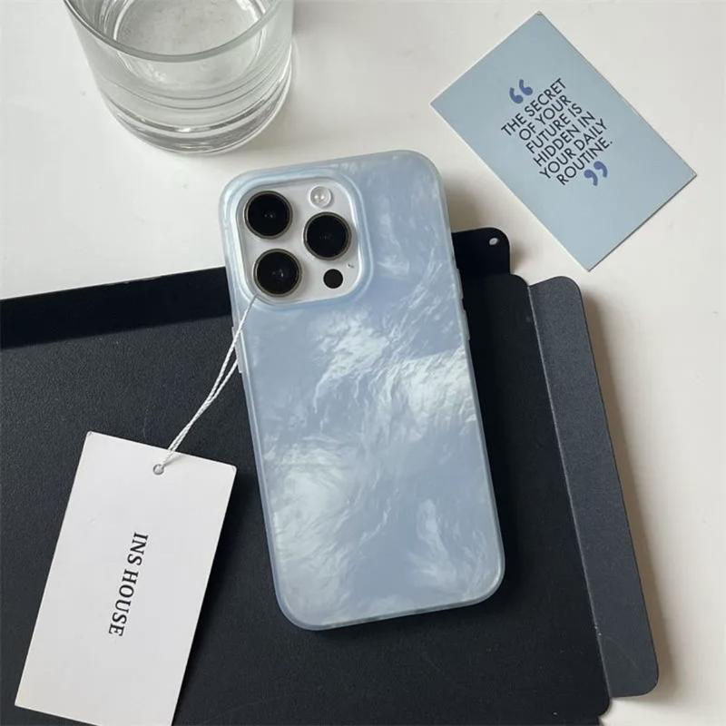 New Fashion Suitable 15ins Cute 14pro Solid Color Wrinkle 15promax 13promax 12 Phone Case Accessories Protector Shockproof Cellphone Cover Devices Protection Smartphone Protective