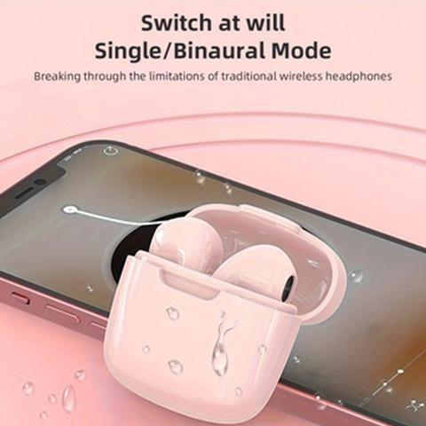 anti-noise Earbuds super light -waterproof TWS noise cancellation Wireless In-Ear -Macaron Color Christmas Gift-Smart Touch Bluetooth