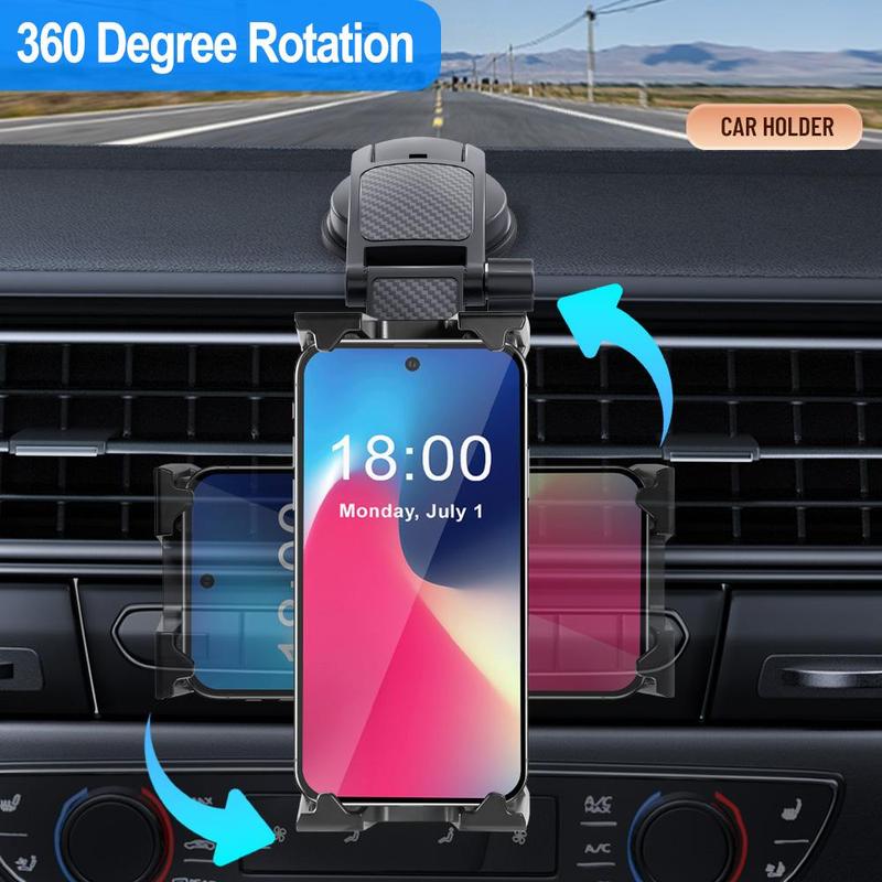 Car Dashboard Phone & Tablet Mount, Adjustable Car Phone & Tablet Holder, Universal Car Phone Holder Compatible with 4-14 Inch Cell Phone & Tablet