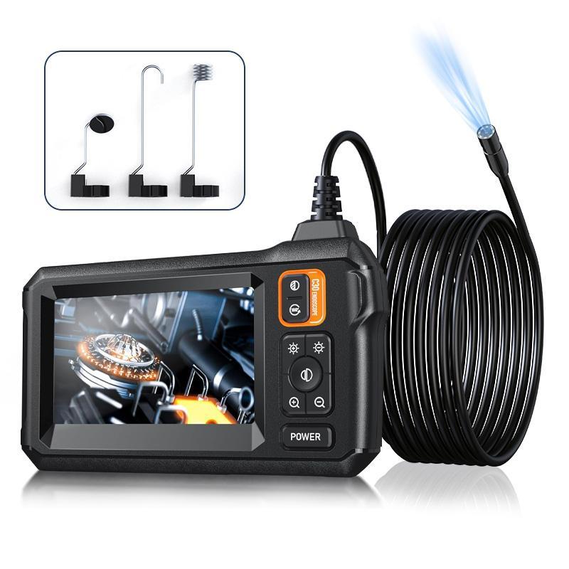 Handy Industrial Endoscope Camera, 1 Count 8mm HD Digital Endoscope Camera with 4.3'' Screen, Rechargeable IP67 Waterproof Endoscope Camera, Car & Home Appliances Repair, Pipe Auxiliary Inspection Tool