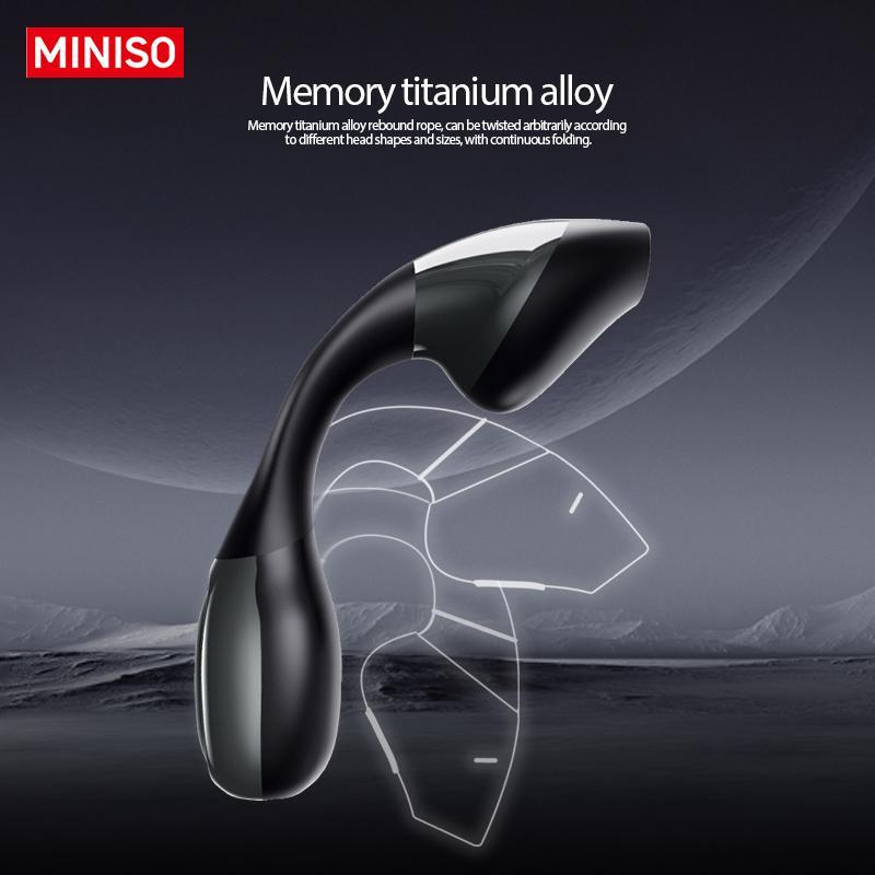 MINISO X31 Wireless Ear Clip Bone Conduction Earphone, Noise Cancelling Bluetooth-compatible Earbuds, HiFi Sound Quality Earbuds for Calling, Exercising