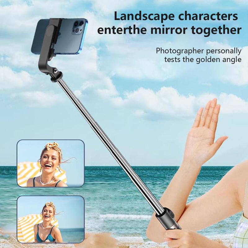 Portable Selfie Stick, 1 Count 360-Degree Rotatable Phone Selfie Stick with Remote Control, Phone Accessories for Travel, Outdoor, Party