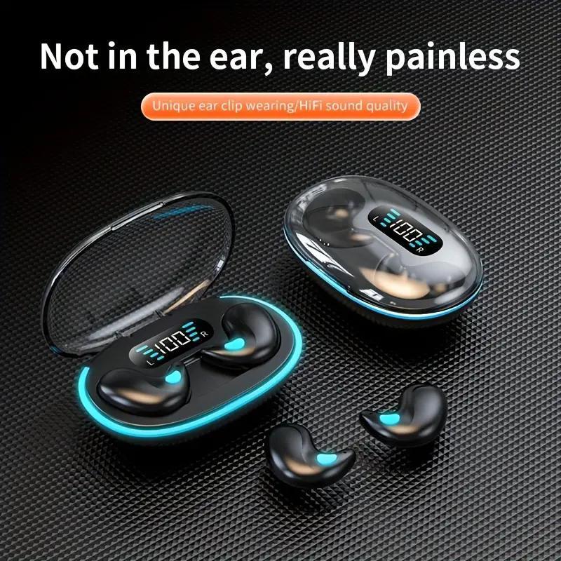 In-ear Design Wireless Earphone, Waterproof Earbuds with Digital Display, Noise Cancelling Headphone for Sports, Gaming, Running Skateboarding, Snowboarding Christmas Gifts, Wireless Headphones