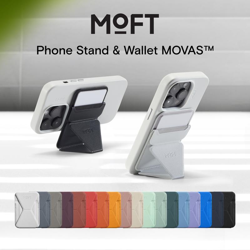 MOFT Snap-on Phone Stand & Wallet, MagSafe Compatible for Minimalist On the Go Accessories  Smartphone