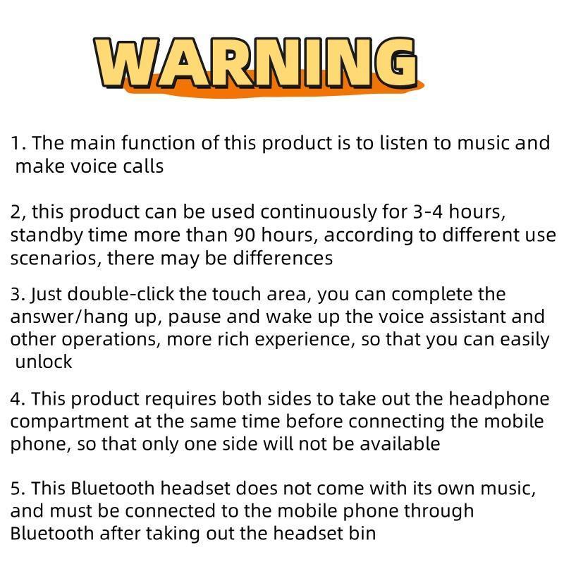 Wireless Headphones, Bone Conduction Earbuds with LED Smart Digital Display, Bluetooth-compatible Earphone for Apple Samsung Motorola Mobile Phone, Earphones