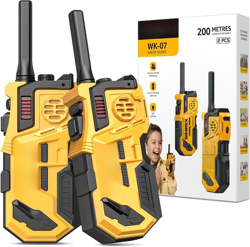 Walkie Talkies for Kids 2 Pack, HD Radio Long Range Walkie-Talkie, Kids Intercom, and Outdoor, Camping Walkie-Talkie, Ideal for Kids 3-12 Years Old