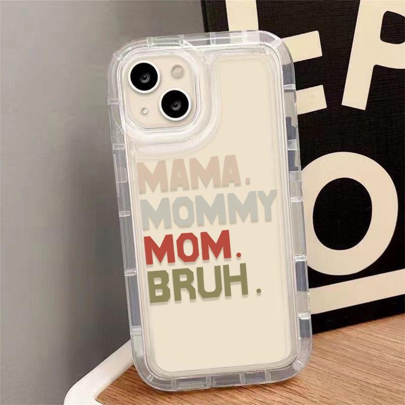 Letter Pattern Phone Case, Anti-drop Cellphone Protective Case, Shockproof Mobile Phone Cover for iPhone Series