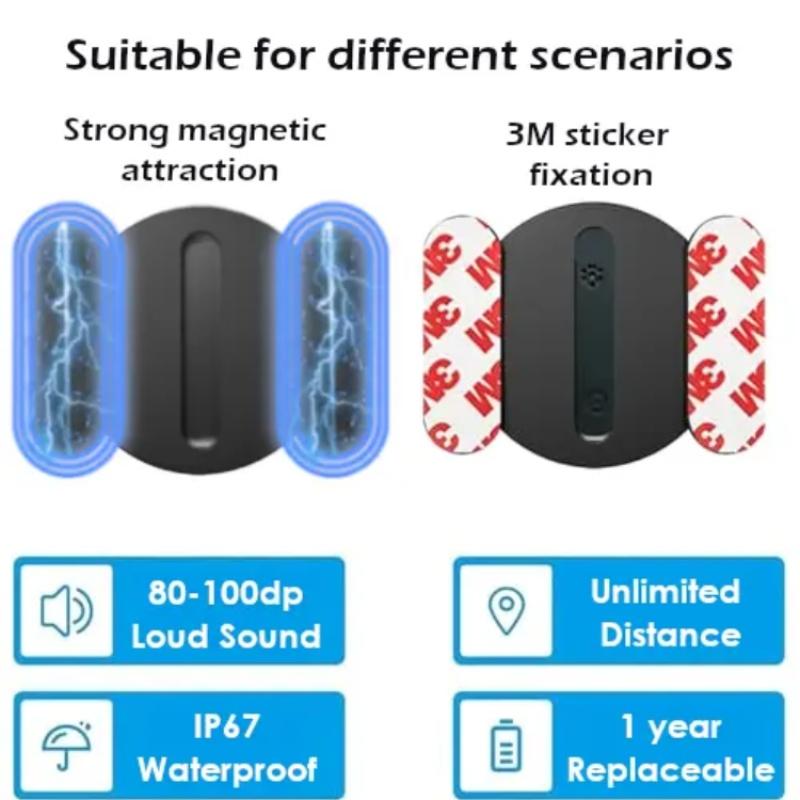 GPS Tracker Car, mini GPS tracker device with weatherproof magnetic housing - no monthly fee - with Apple FindMy hidden GPS