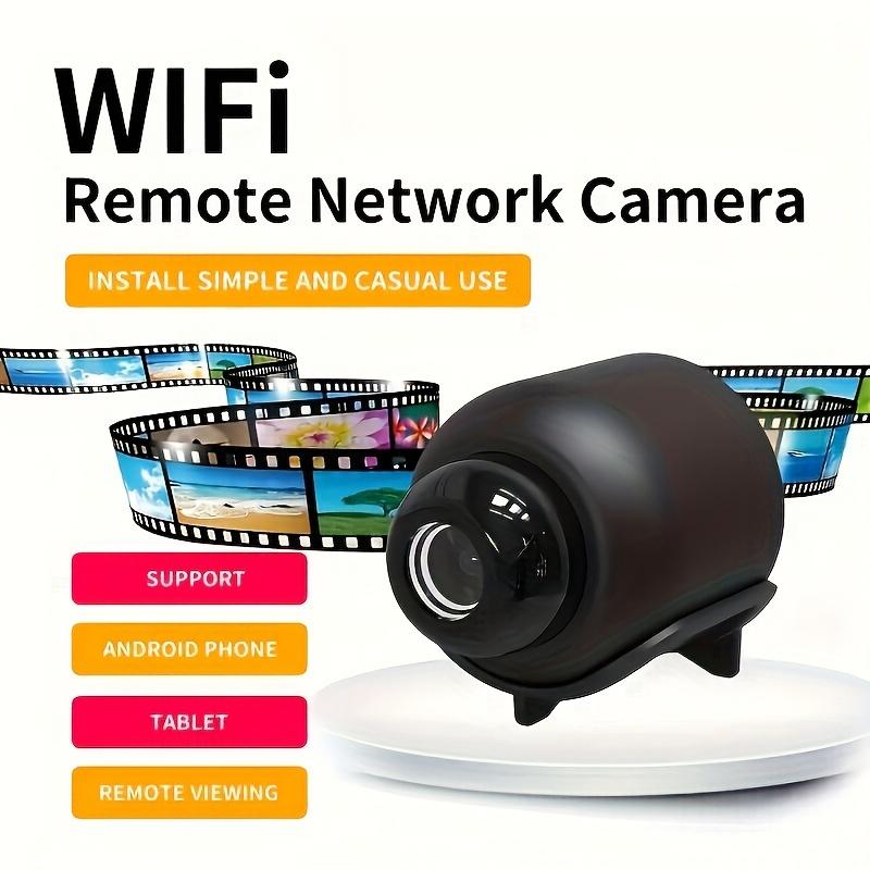 1pc Wireless Mini 2.4GHz WiFi Camera, 720P Video Resolution, 140° Wide Angle, Indoor Use, No Battery, No TF SD Card, Compatible With Android App, Black