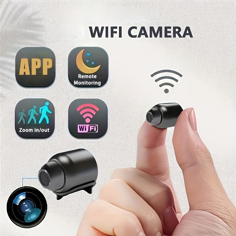 1pc Wireless Mini 2.4GHz WiFi Camera, 720P Video Resolution, 140° Wide Angle, Indoor Use, No Battery, No TF SD Card, Compatible With Android App, Black