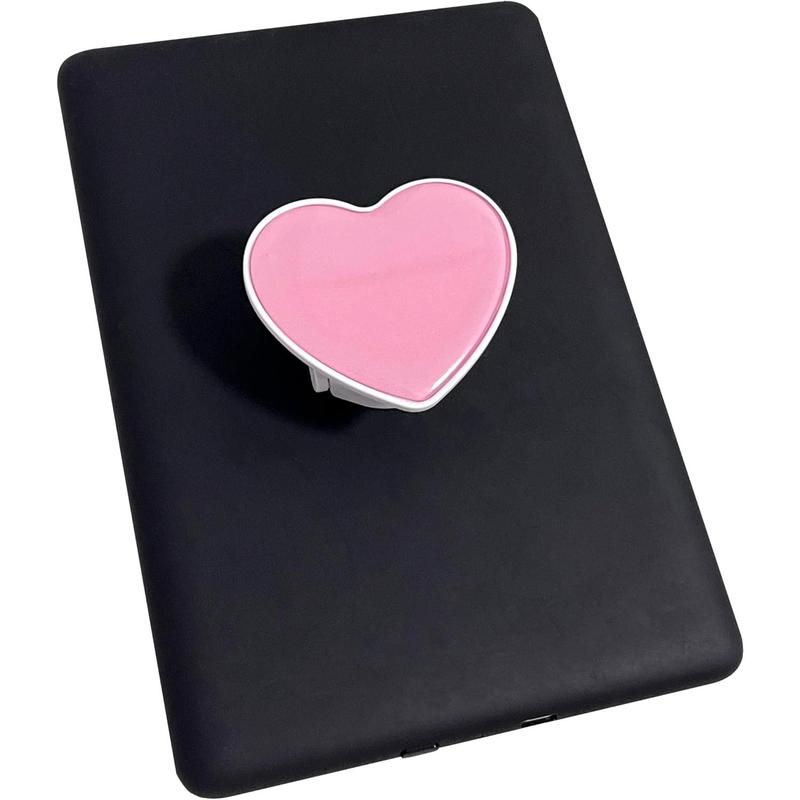 Cute Heart Expandable Collapsible Grip Stand Holder for Kindle eReaders iPhone and Smartphone(Black)