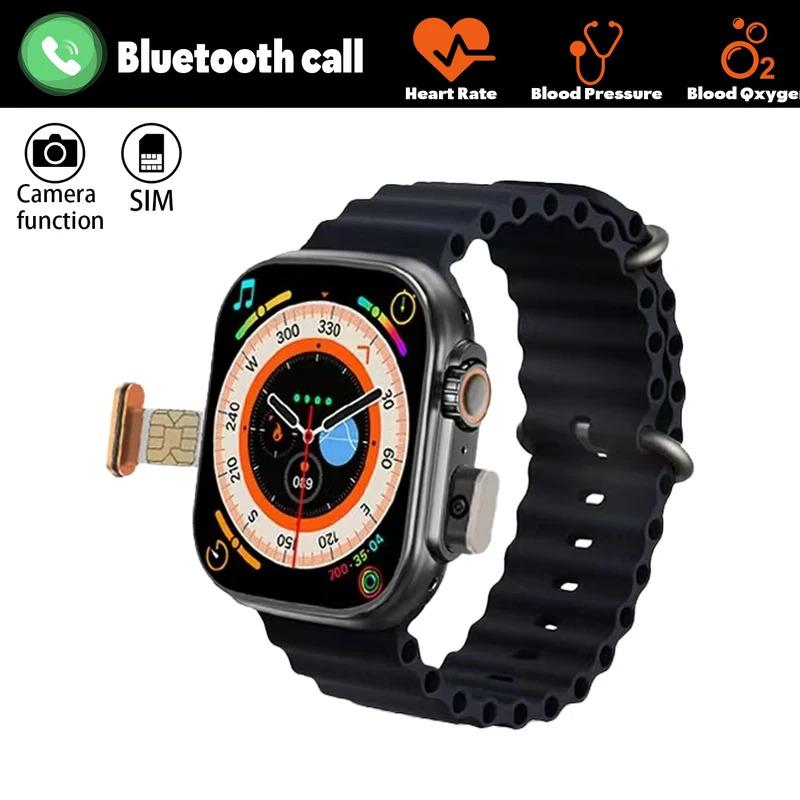 Smart Watch 4G SIM Card and Camera Answer Call Whatsapp Reminder Connect Bluetooth Earphone 2.01inch Smartwatch Apple Android