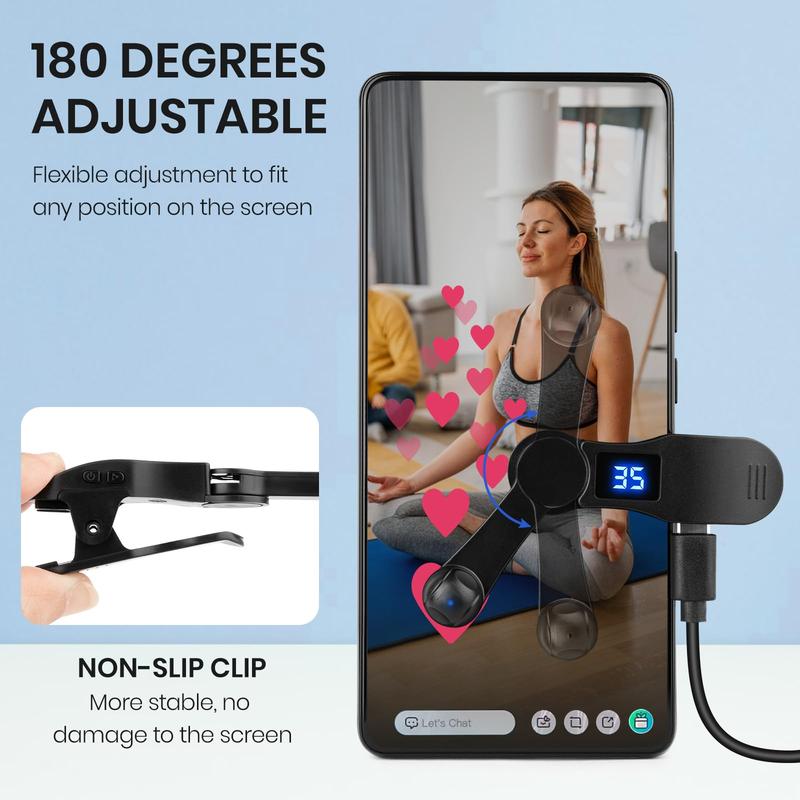 Auto Clicker For IPhone, IPad Screen Device Automatic Tapper For Android IOS Simulated Finger Continuous Clicking Adjustable Speed Physical Clicker Suitable For Games Live Broadcasts Likes Reward Tasks Console Smartphone christmas 2024 ornament