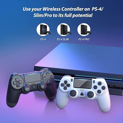 2024 Wireless Controller for PS4,Bluetooth Controller Remote,Rechargeable Gamepad ps4 Slim Pro,with Double Shock Audio Six-Axis Motion Sensor