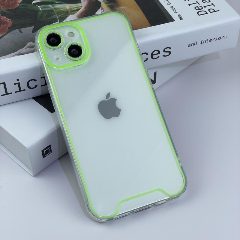 Night Light Luminous Silicone Soft Phone Case for 16 Pro Max 15 14 12 13 11,16 15 14 Plus Transparent Back Cover