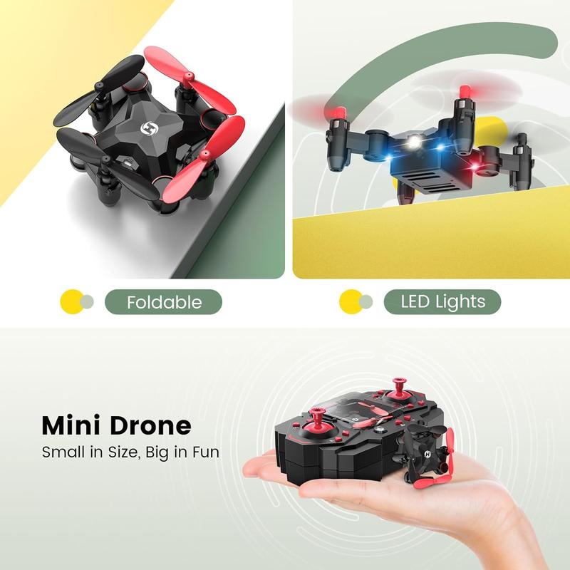 Holy Stone HS190 Foldable Mini Nano RC Drone and s Gift Portable Pocket Quadcopter with Altitude Hold 3D Flips and Headless Mode Easy to Fly for Beginners Accessories Button Cameras Stick