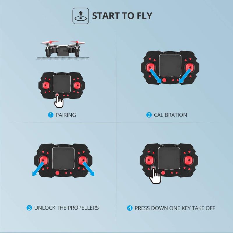 Holy Stone HS190 Foldable Mini Nano RC Drone and s Gift Portable Pocket Quadcopter with Altitude Hold 3D Flips and Headless Mode Easy to Fly for Beginners Accessories Button Cameras Stick