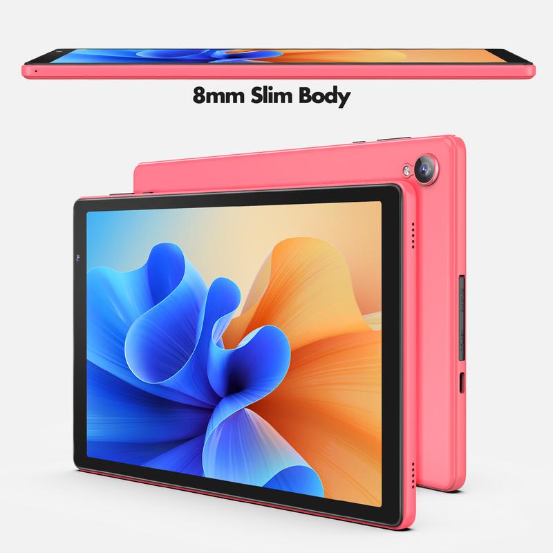 TAB 10 Tablet 10 inch Android 12 Tablet 32GB, Quad-Core 1.6Ghz Processor, 6000mAh, 1280 * 800 HD IPS Display WiFi 6, Dual Camera, Bluetooth, Tablet PC