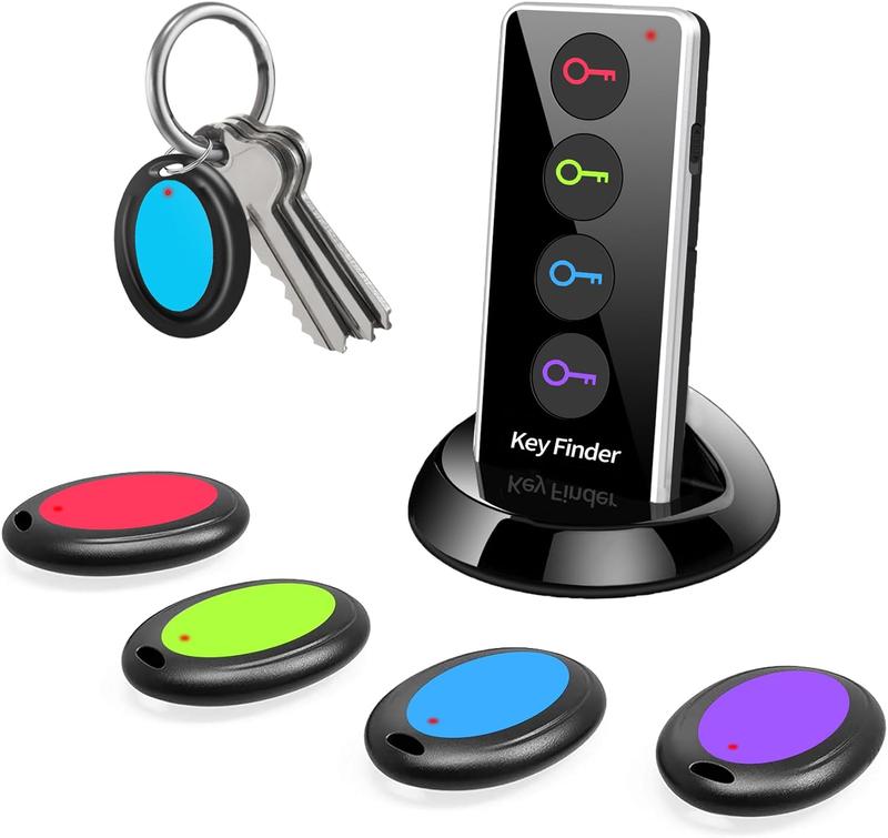 Key Finder with Bluetooth  and Flashlight for Tracking Lost Keys, Wallets, Bags, TV Remote, Pets & More Remote Control Tracking  Wireless Device